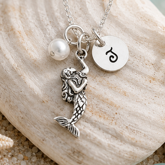 Mermaid Birthstone Necklace