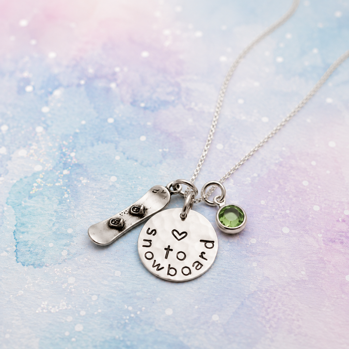 Love to SnowBoard Necklace