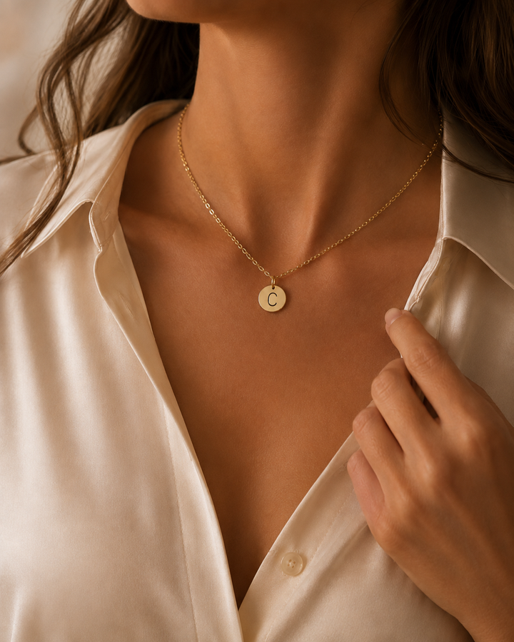 Gold Initial Necklace
