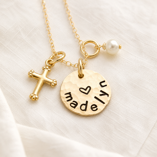 Cross Necklace in Gold