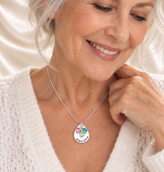 Teardrop Grandmother Necklace