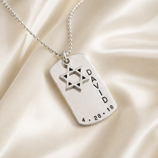 Bar Mitzvah Necklace Sterling Silver