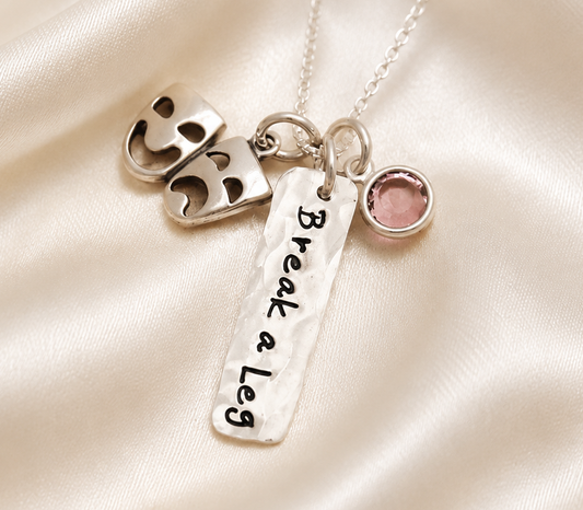 Break A Leg Theater Actor Necklace