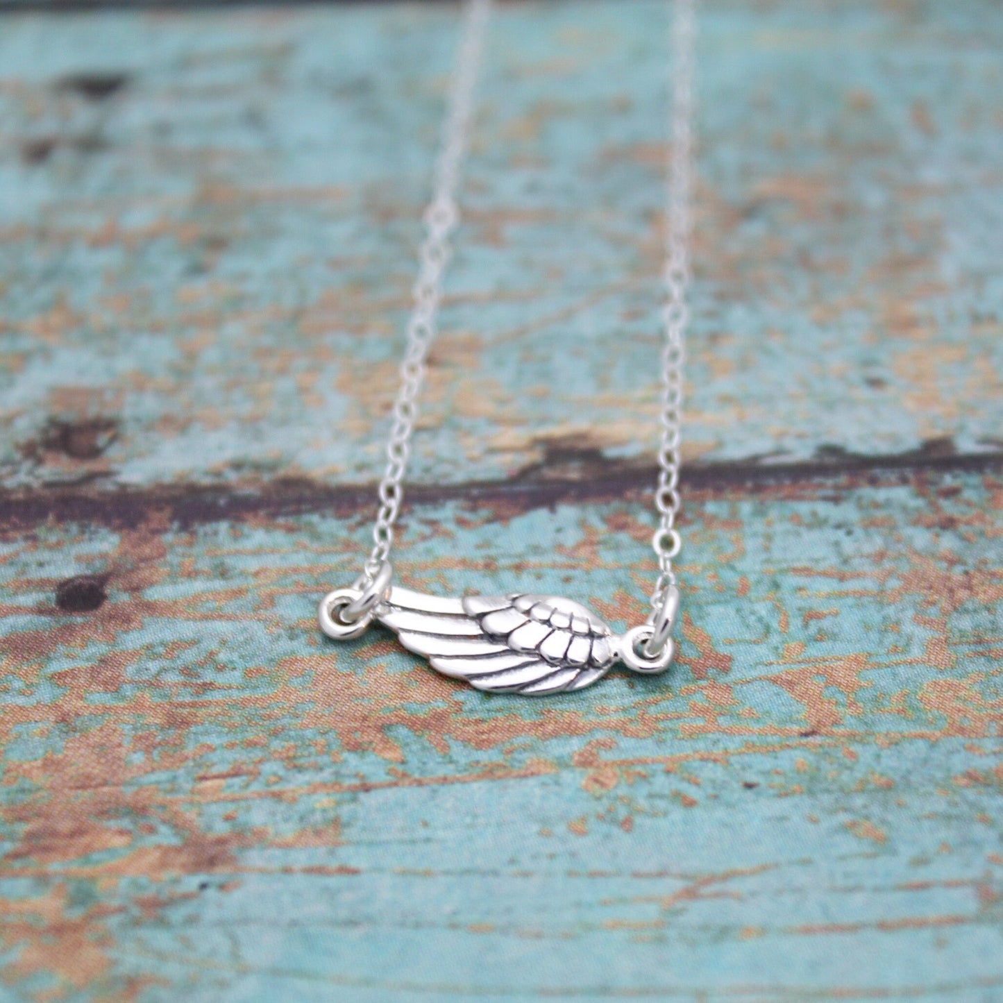 Horizontal Necklace Sterling Silver, Arrow Necklace, Sideway Cross Necklace, Angel Wing Necklace, Eternity Ring Necklace, Mountain Necklace