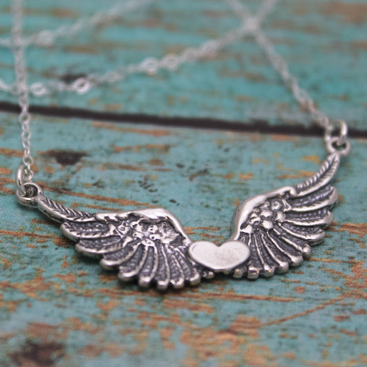 Horizontal Necklace Sterling Silver, Arrow Necklace, Sideway Cross Necklace, Angel Wing Necklace, Eternity Ring Necklace, Mountain Necklace