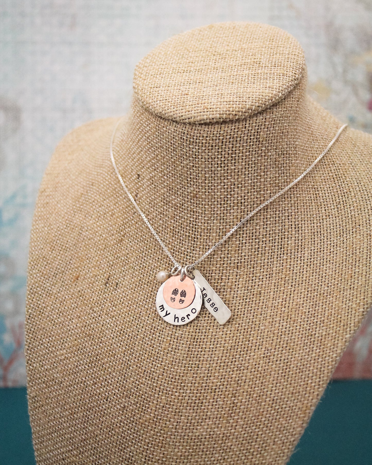 My Hero Necklace, My Hero Military Jewelry, My Hero Jewelry, Military Wife Necklace, Personalize Military Necklace, Military Mom Gift