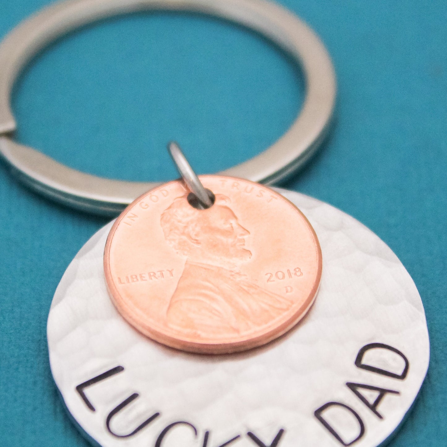 Lucky Dad Keychain, Lucky Grandpa Keychain, Father's Day Gift, Gifts for Him, Lucky Keychain, Grandfather Gift, Husband Gift Boyfriend Gift