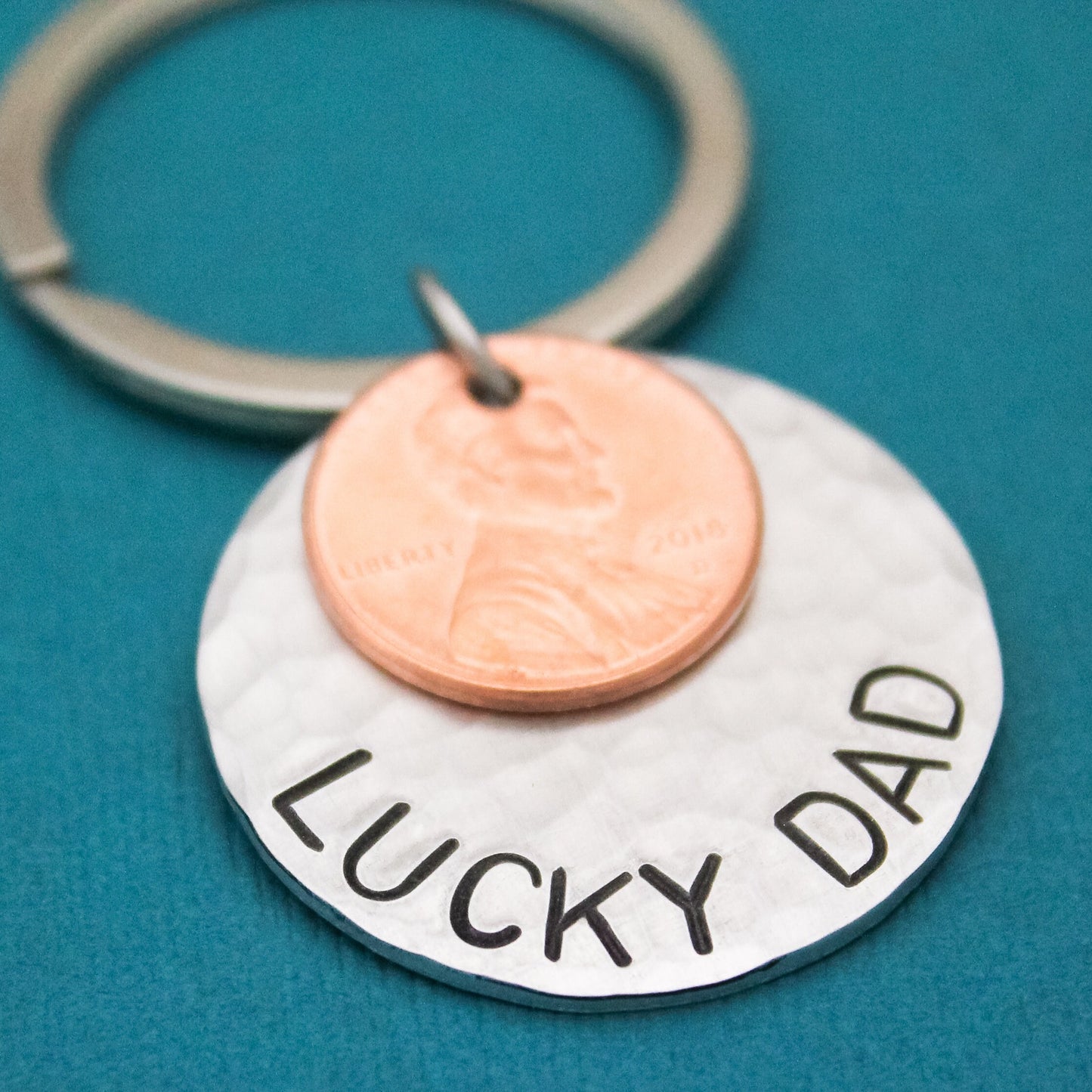 Lucky Dad Keychain, Lucky Grandpa Keychain, Father's Day Gift, Gifts for Him, Lucky Keychain, Grandfather Gift, Husband Gift Boyfriend Gift