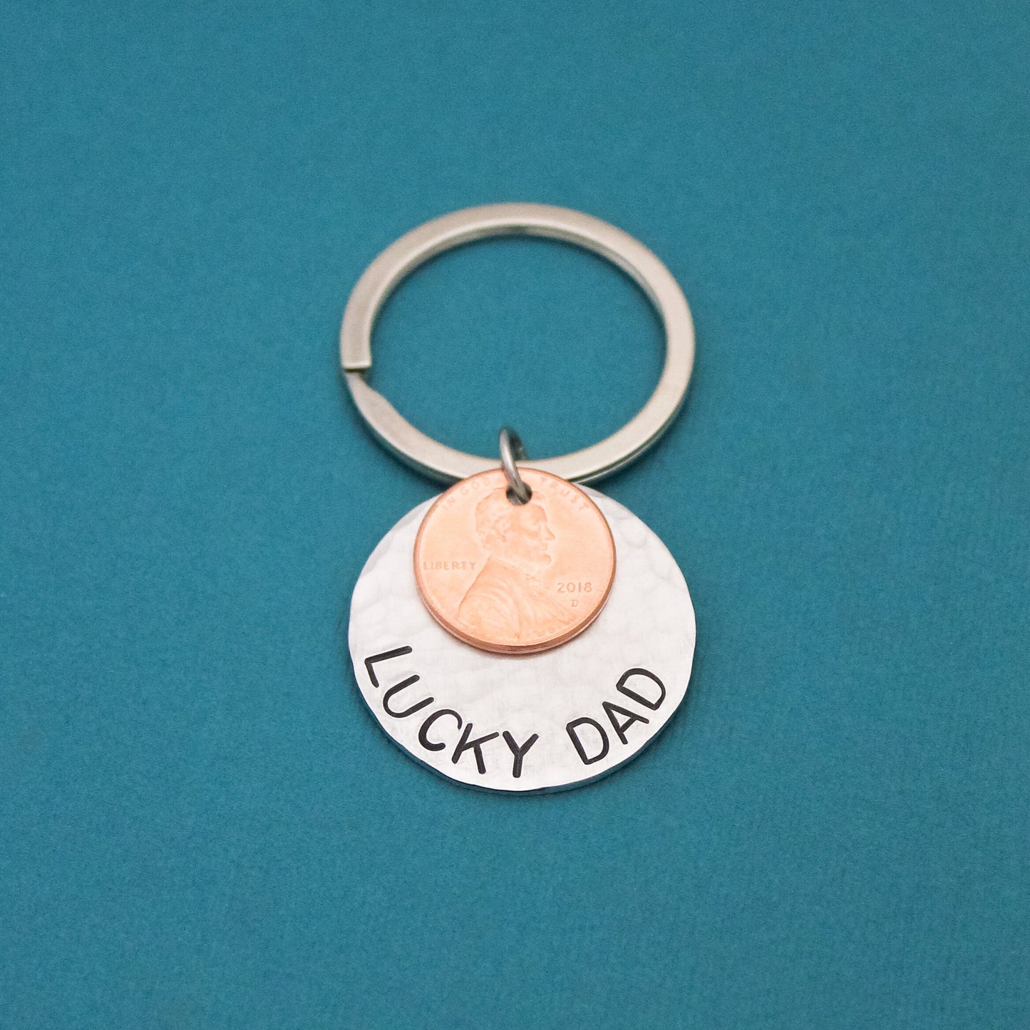 Lucky Dad Keychain, Lucky Grandpa Keychain, Father's Day Gift, Gifts for Him, Lucky Keychain, Grandfather Gift, Husband Gift Boyfriend Gift