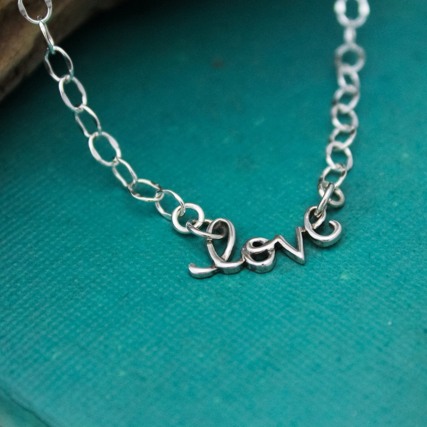 Love Anklet, Anniversary Gift, Love Charm anklet Jewelry, Love Jewelry, Sterling Silver Anklet, Gifts for Her, Summer Cruise Jewelry