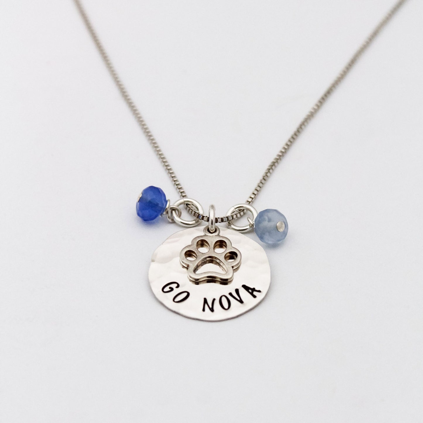 Villanova University Necklace, Go Nova Jewelry, Villanova Wildcats Necklace, Going Away College Gift, Villanova Grad Gift, Go Nova Necklace