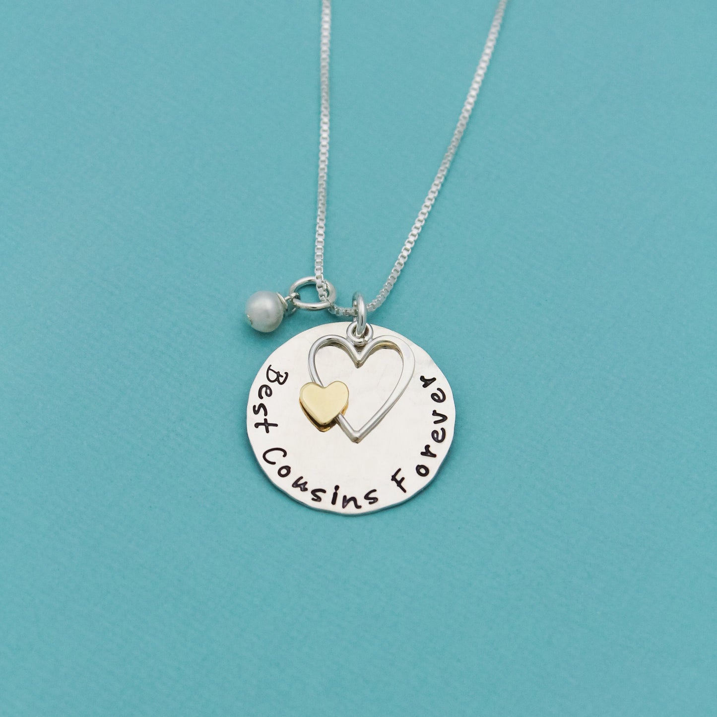 Best Cousins Forever Necklace, Cousins Gift, Cousins Necklace, Cousins Jewelry, Cousin Necklace, Hand Stamped Necklace, Cousin Necklace