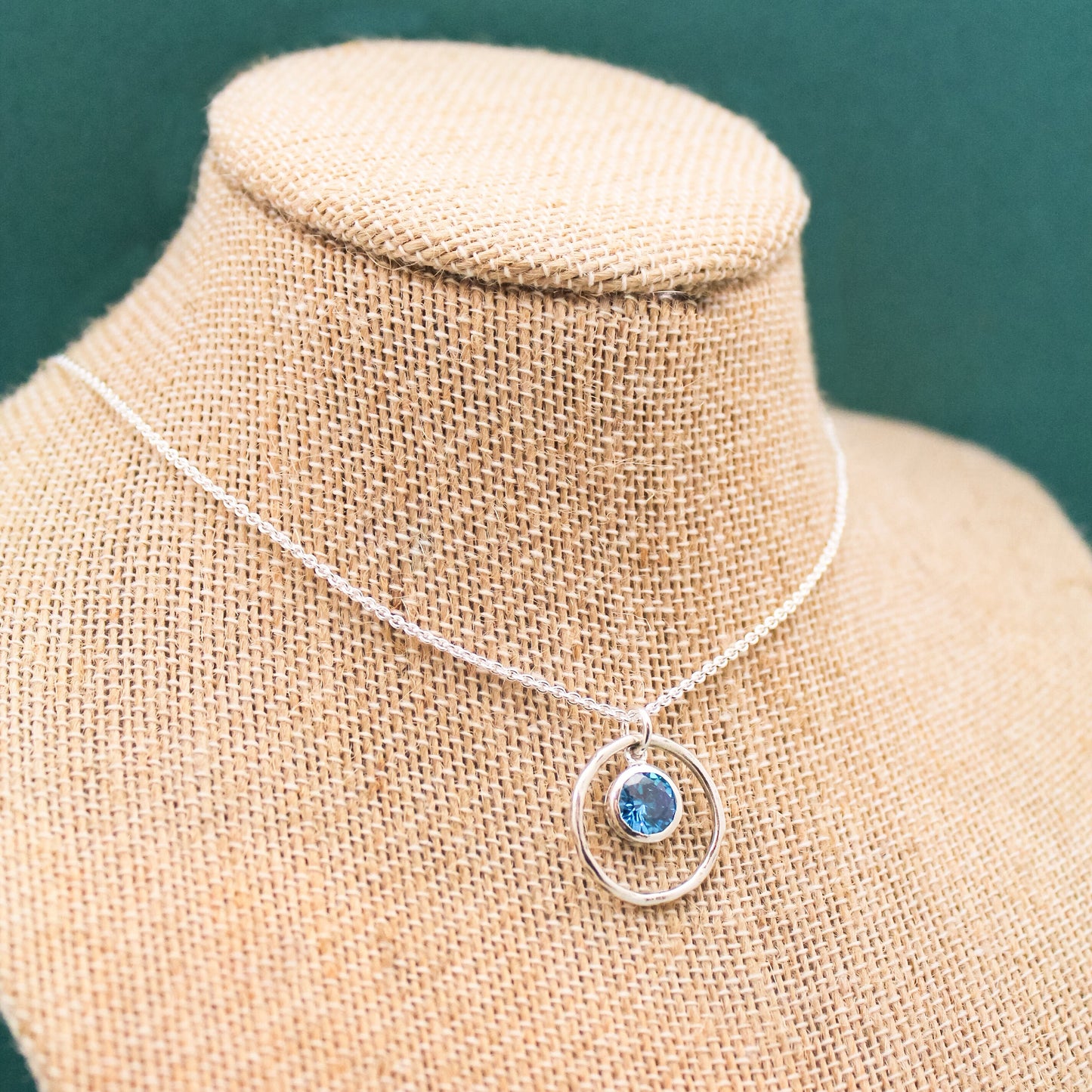 December Birthstone Necklace, Blue Topaz Jewelry, December Birthday Gift, December Birthstone Jewelry, December Necklace, Sterling Silver