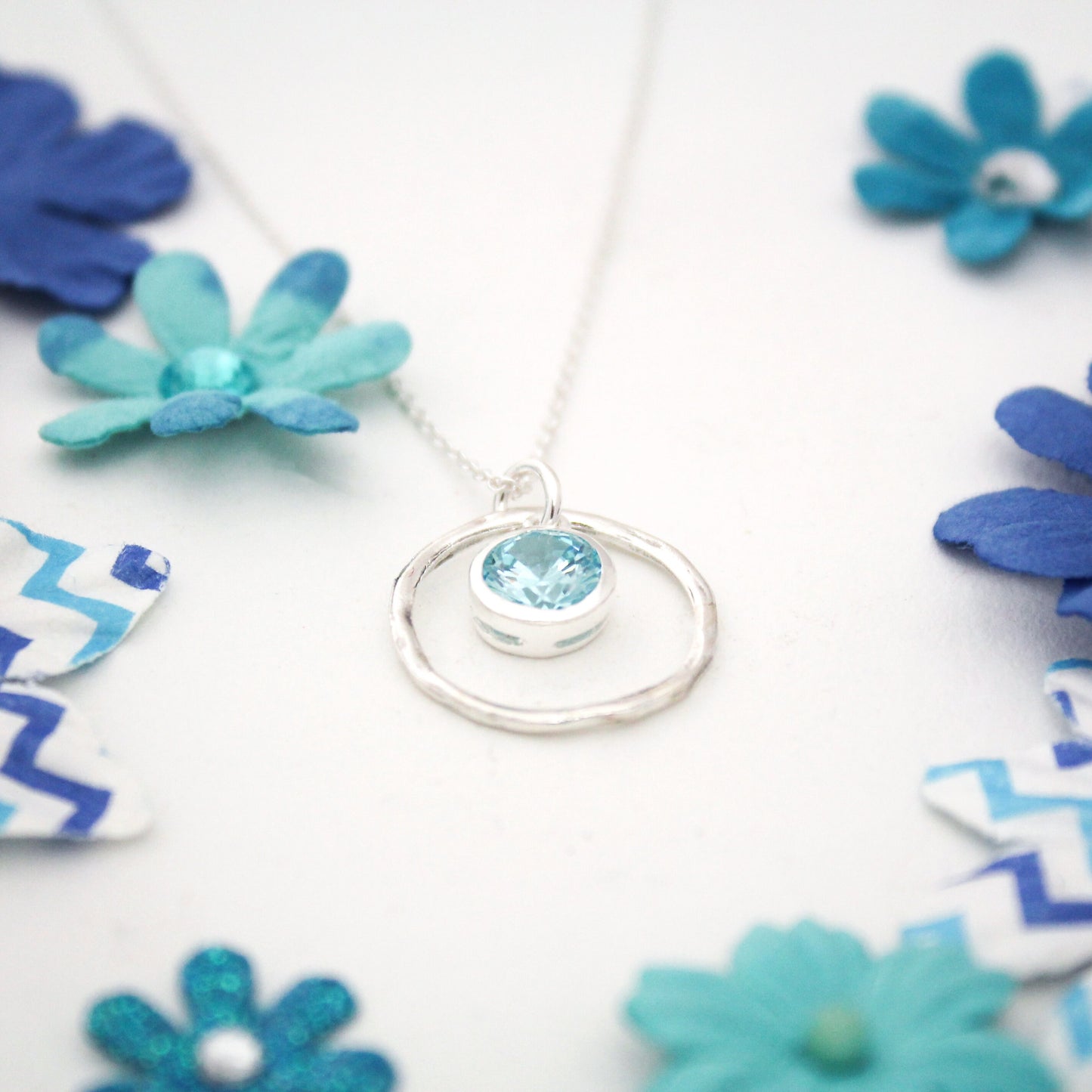 March Birthstone Necklace, Aquamarine Jewelry, March Birthday Gift, March Birthstone Jewelry, March Aquamarine Necklace, Sterling Silver