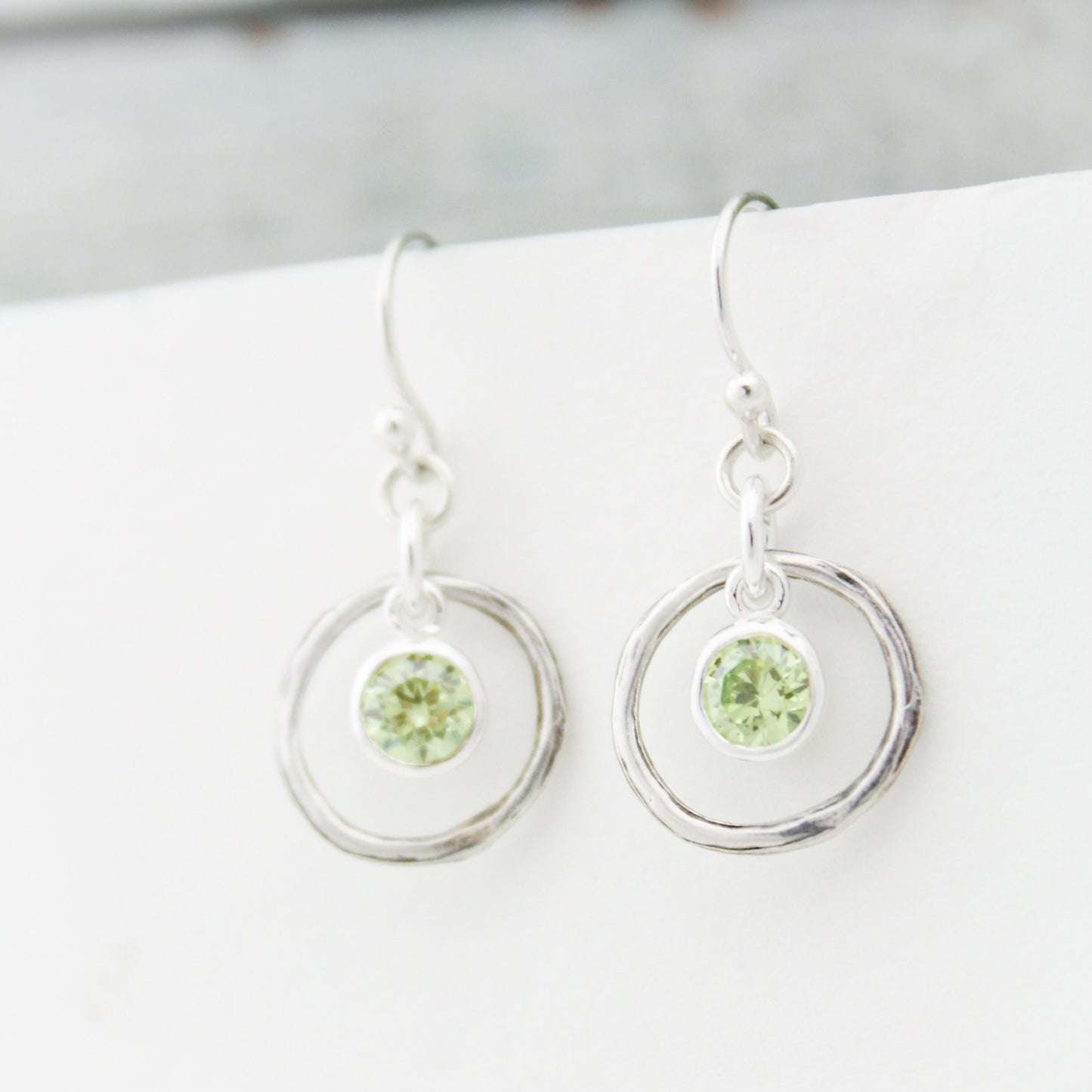 August Birthstone Earrings, Peridot Jewelry, August Birthday Gift, August Birthstone Jewelry, August Peridot Earrings, Sterling Silver