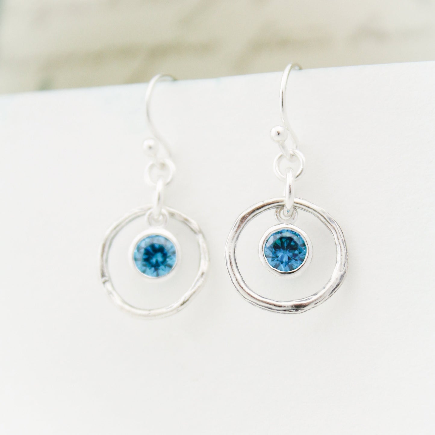 December Birthstone Earrings, Blue Topaz Jewelry, December Birthday Gift, December Birthstone Jewelry, December Silver Blue Topaz Earrings