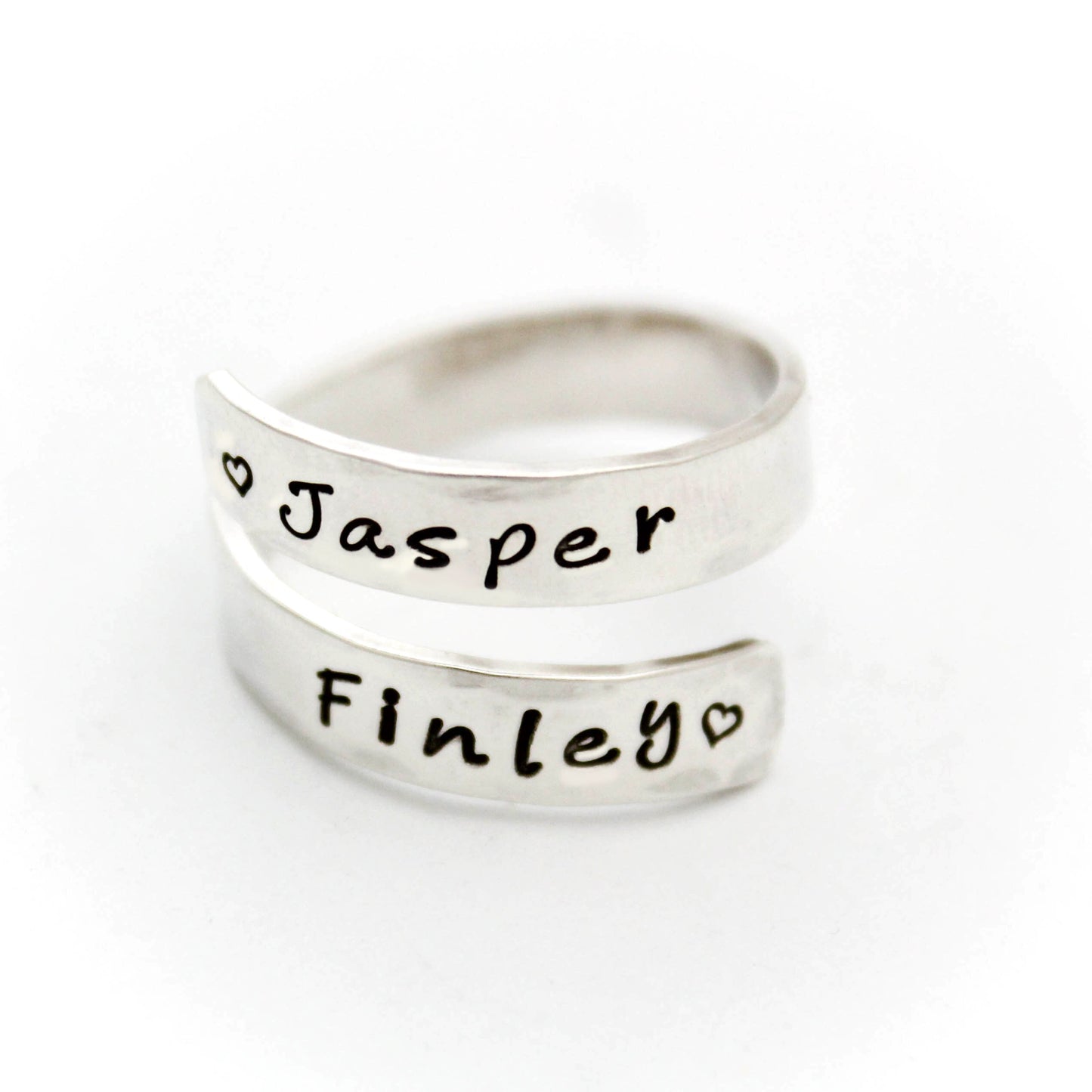 Personalized Wrap Ring, Silver Wrap Ring, Sterling Silver Wrap Ring, Personalized Ring, Gifts for Her, Customized Ring, Engraved Ring