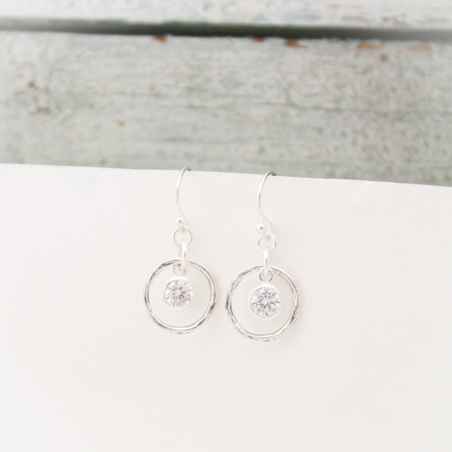 April Birthstone Earrings, Clear Quartz Jewelry, April Birthday Gift, April Birthstone Jewelry, April Quartz Earrings, Sterling Silver