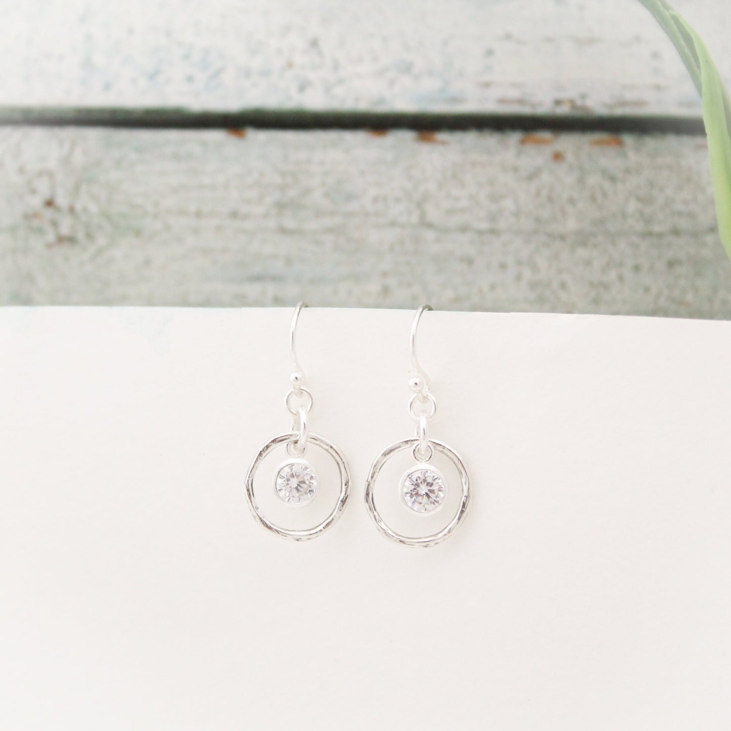 April Birthstone Earrings, Clear Quartz Jewelry, April Birthday Gift, April Birthstone Jewelry, April Quartz Earrings, Sterling Silver