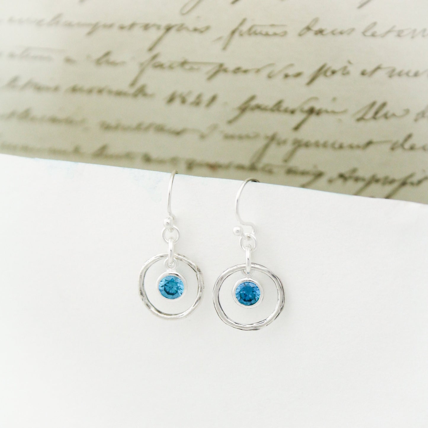 December Birthstone Earrings, Blue Topaz Jewelry, December Birthday Gift, December Birthstone Jewelry, December Silver Blue Topaz Earrings