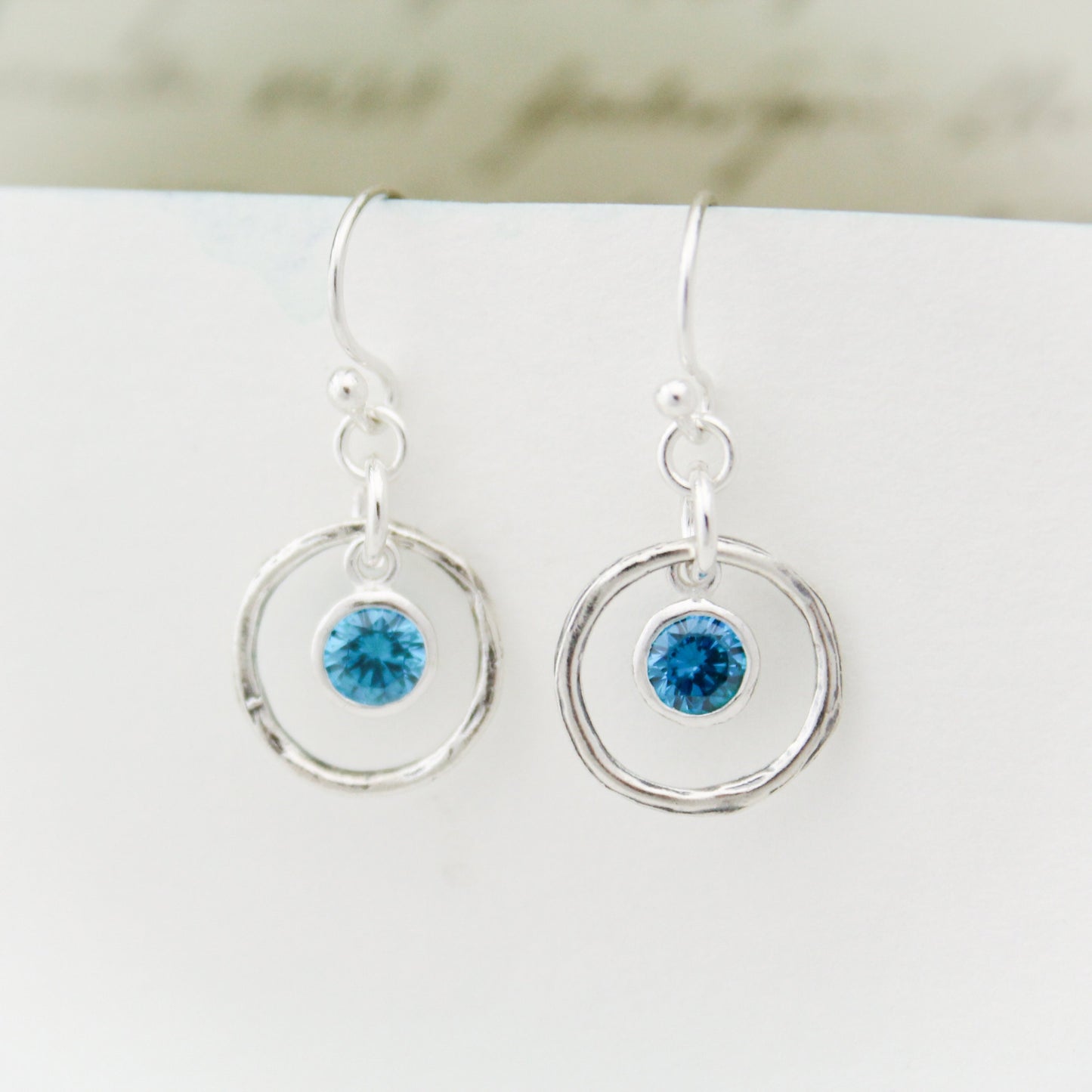 December Birthstone Earrings, Blue Topaz Jewelry, December Birthday Gift, December Birthstone Jewelry, December Silver Blue Topaz Earrings