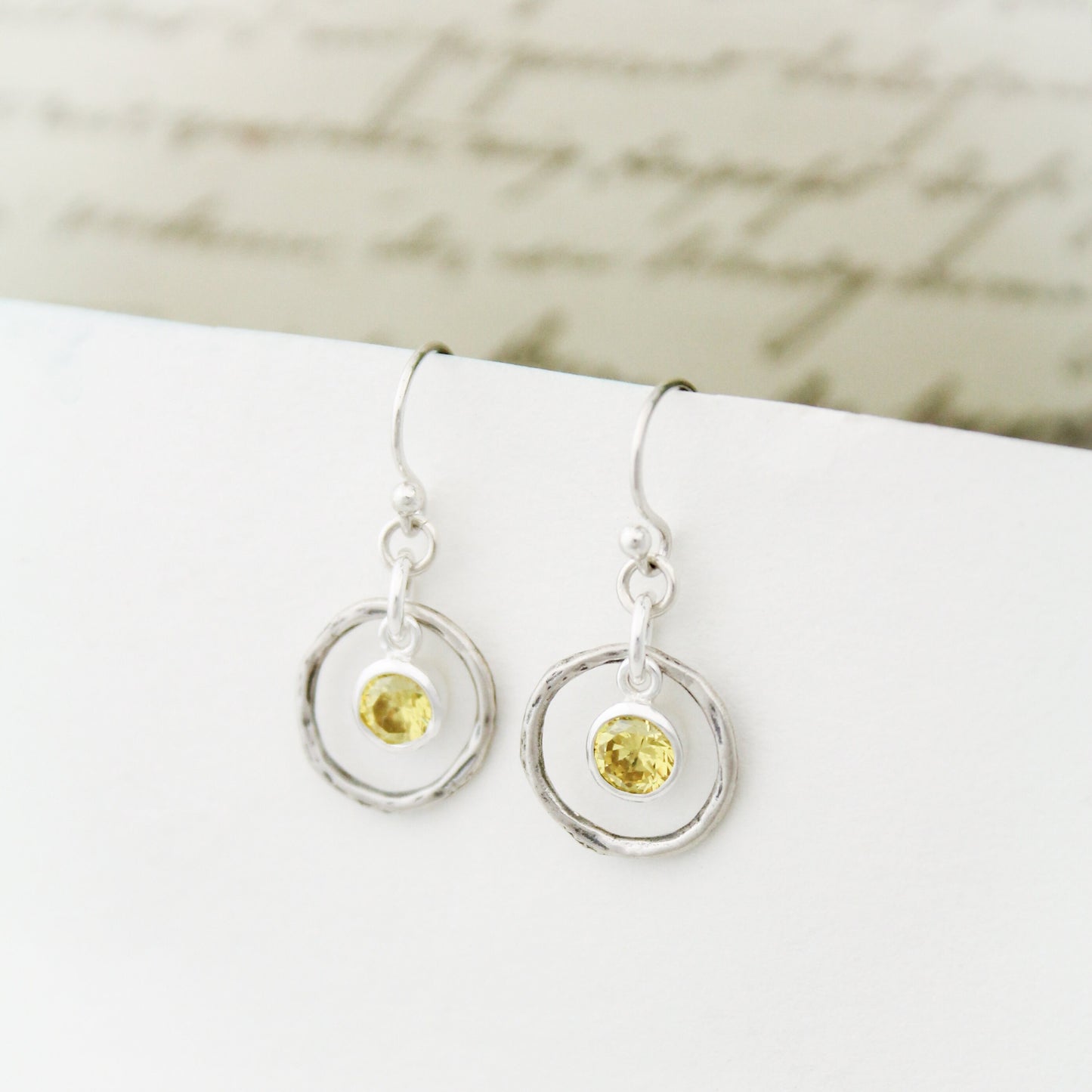 November Birthstone Earrings, Yellow Topaz Jewelry, November Birthday Gift, November Birthstone Jewelry, November Yellow Topaz Earrings