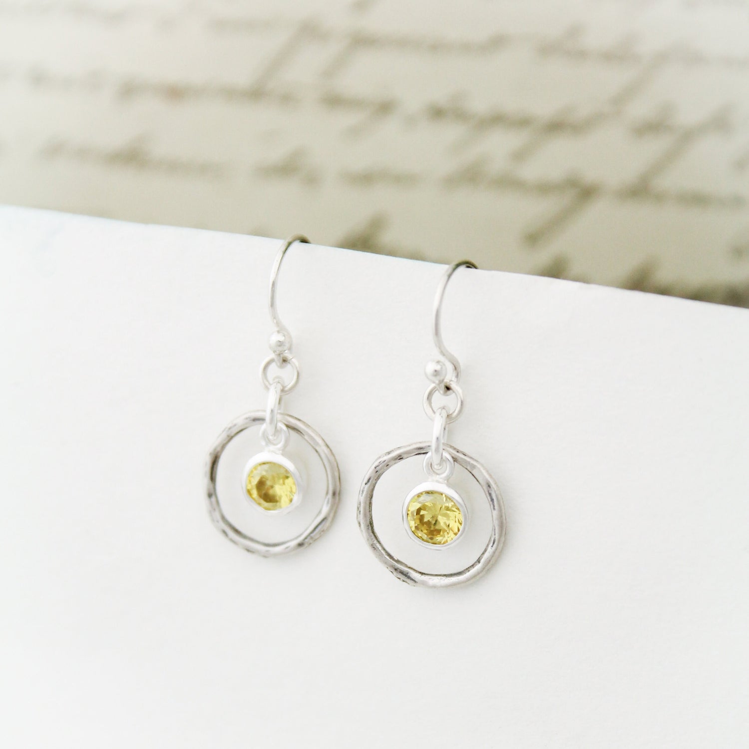 November Birthstone Earrings, Yellow Topaz Jewelry, November Birthday Gift, November Birthstone Jewelry, November Yellow Topaz Earrings