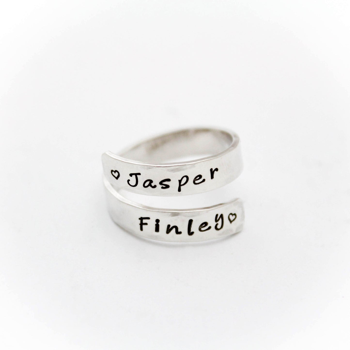 Personalized Wrap Ring, Silver Wrap Ring, Sterling Silver Wrap Ring, Personalized Ring, Gifts for Her, Customized Ring, Engraved Ring