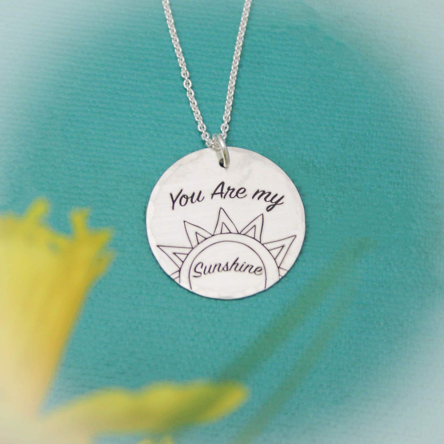 You Are My Sunshine Necklace, Sun Jewelry, Sunshine Necklace, Mother Necklace, Grandmother Necklace, Gifts for Her, Personalized Jewelry