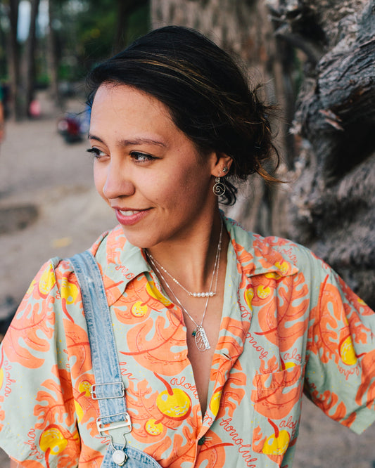 Beach Girl Waves Necklace, Ocean Wave Charm Necklace, Surfer Girl Necklace, Surfer Jewelry, Gifts for Her, Cruise Beach Vacation Jewelry