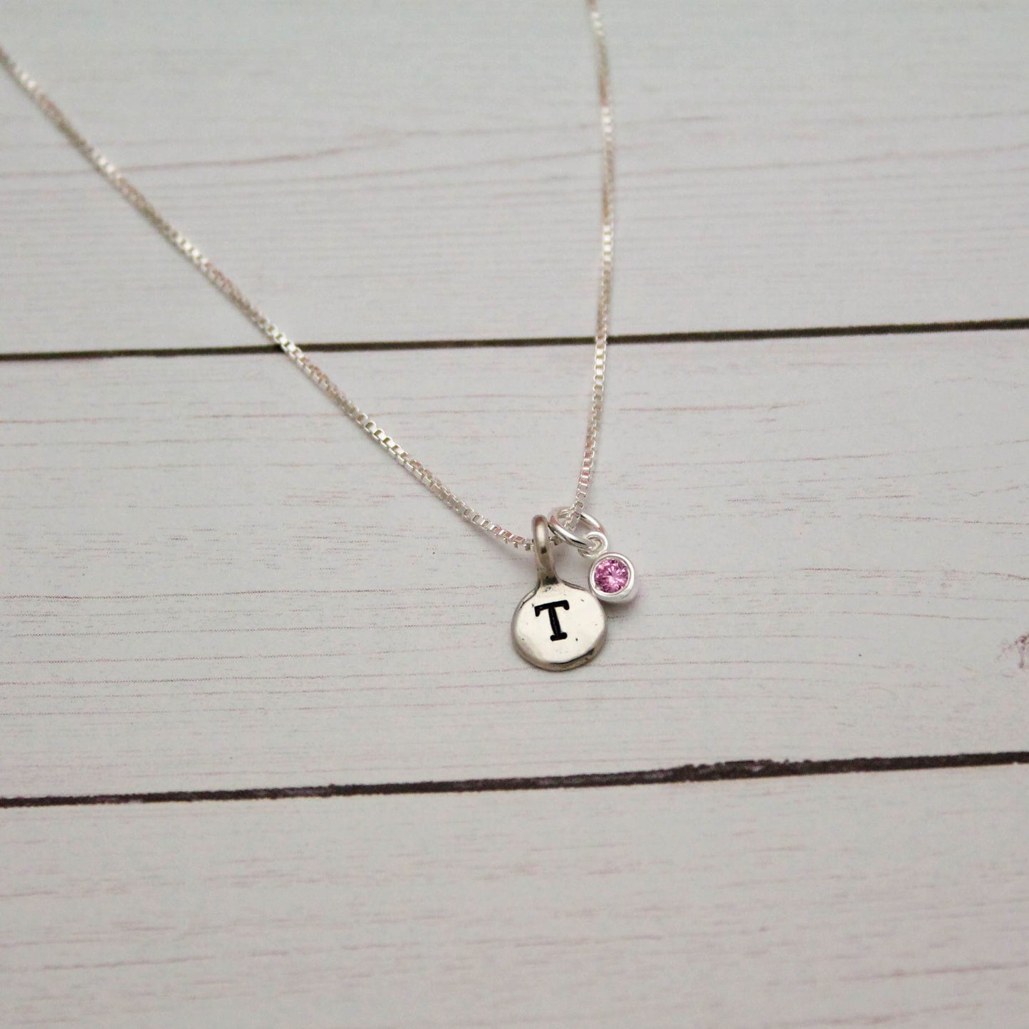 October Birthstone Necklace, October Pink Tourmaline Jewelry, October Birthday Gift, October Birthstone Jewelry, Sterling Silver Necklace