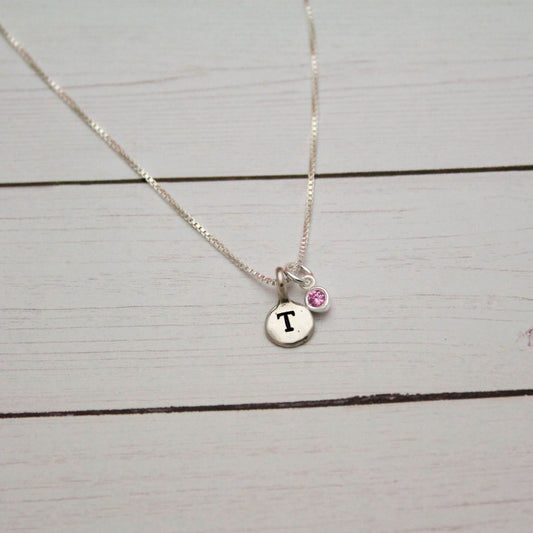 October Birthstone Necklace, October Pink Tourmaline Jewelry, October Birthday Gift, October Birthstone Jewelry, Sterling Silver Necklace