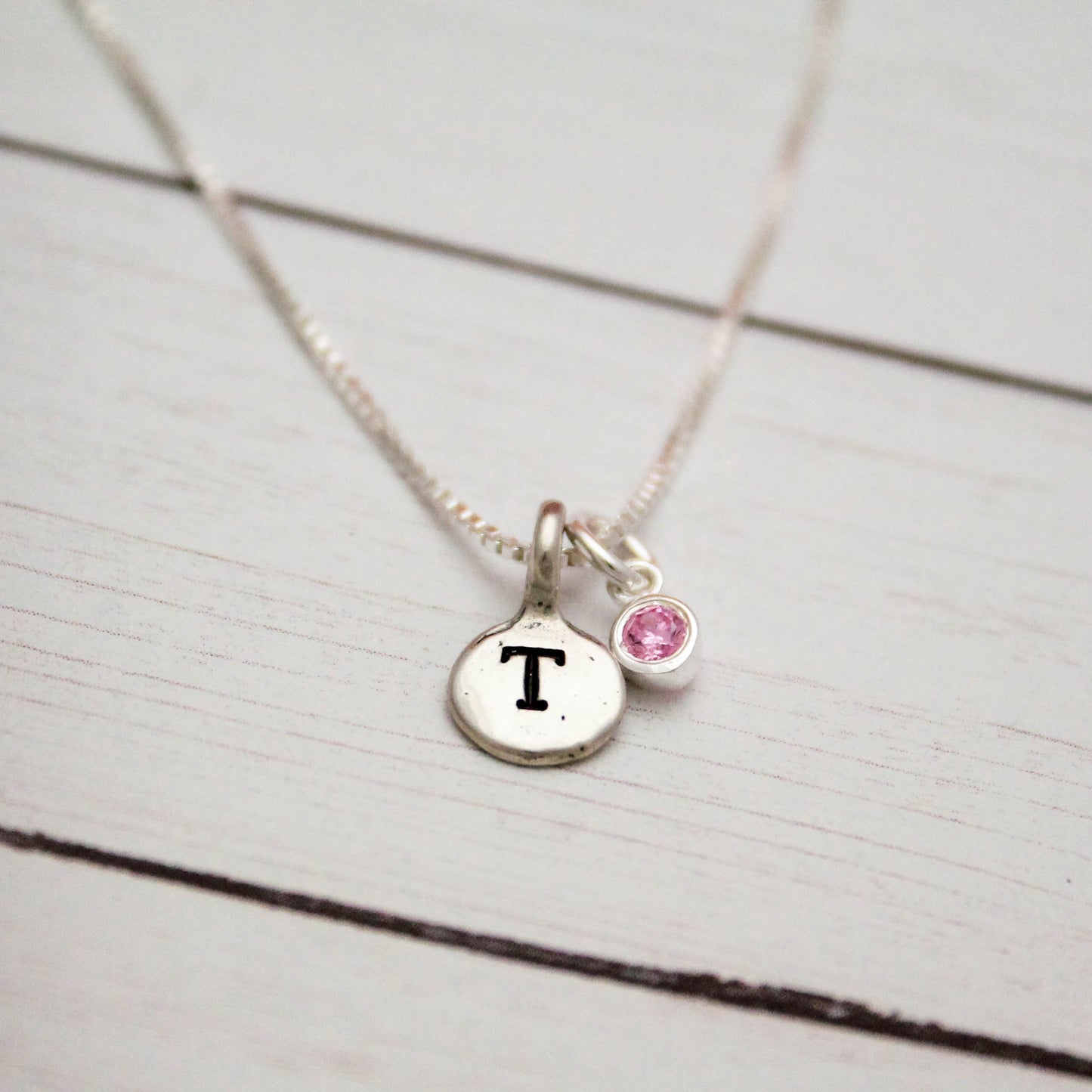 October Birthstone Necklace, October Pink Tourmaline Jewelry, October Birthday Gift, October Birthstone Jewelry, Sterling Silver Necklace