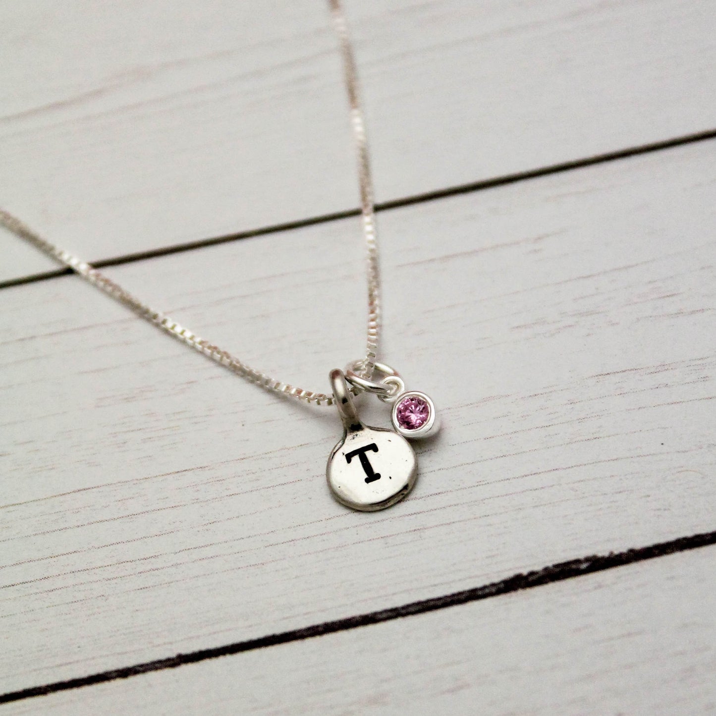 October Birthstone Necklace, October Pink Tourmaline Jewelry, October Birthday Gift, October Birthstone Jewelry, Sterling Silver Necklace