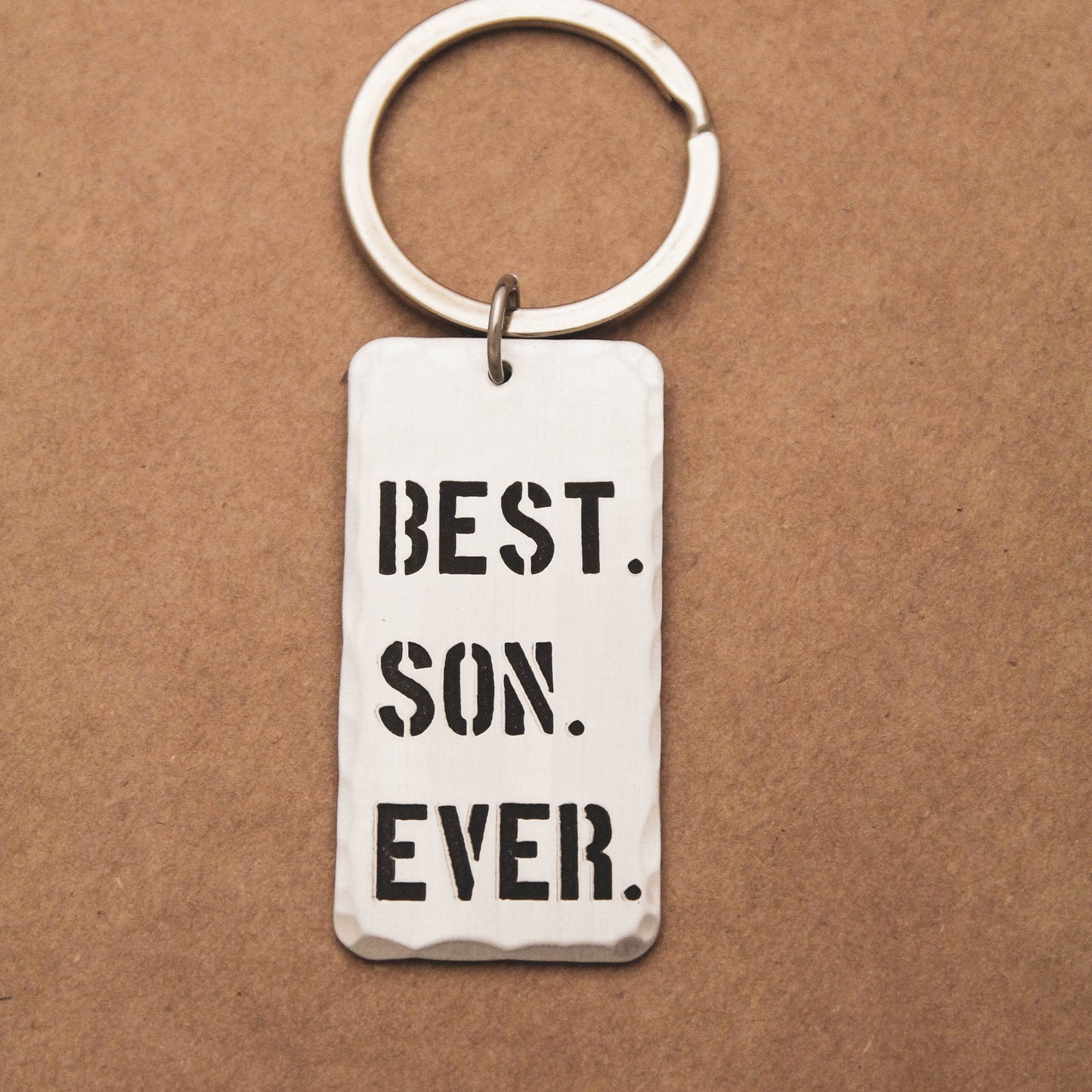 Best Son Ever Keychain, Personalized Key Chain, Gifts for Sons, Gifts for Him, Handstamped, Personalized Gift, Son Gift Keychain, Son Gift