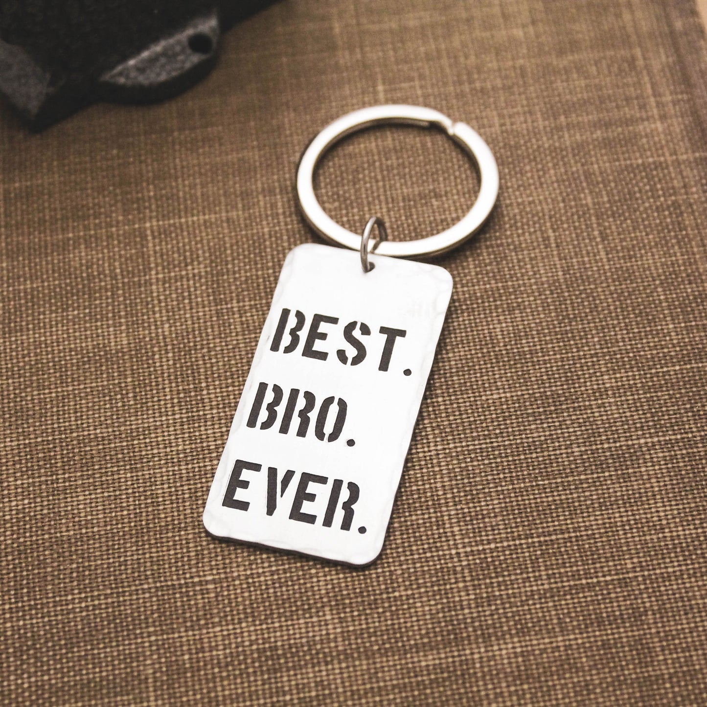 Best BRO Ever Keychain, Personalized Key Chain, Gifts for Brothers, Gifts for Him, Handstamped, Personalized Gift, Brother Gift Keychain