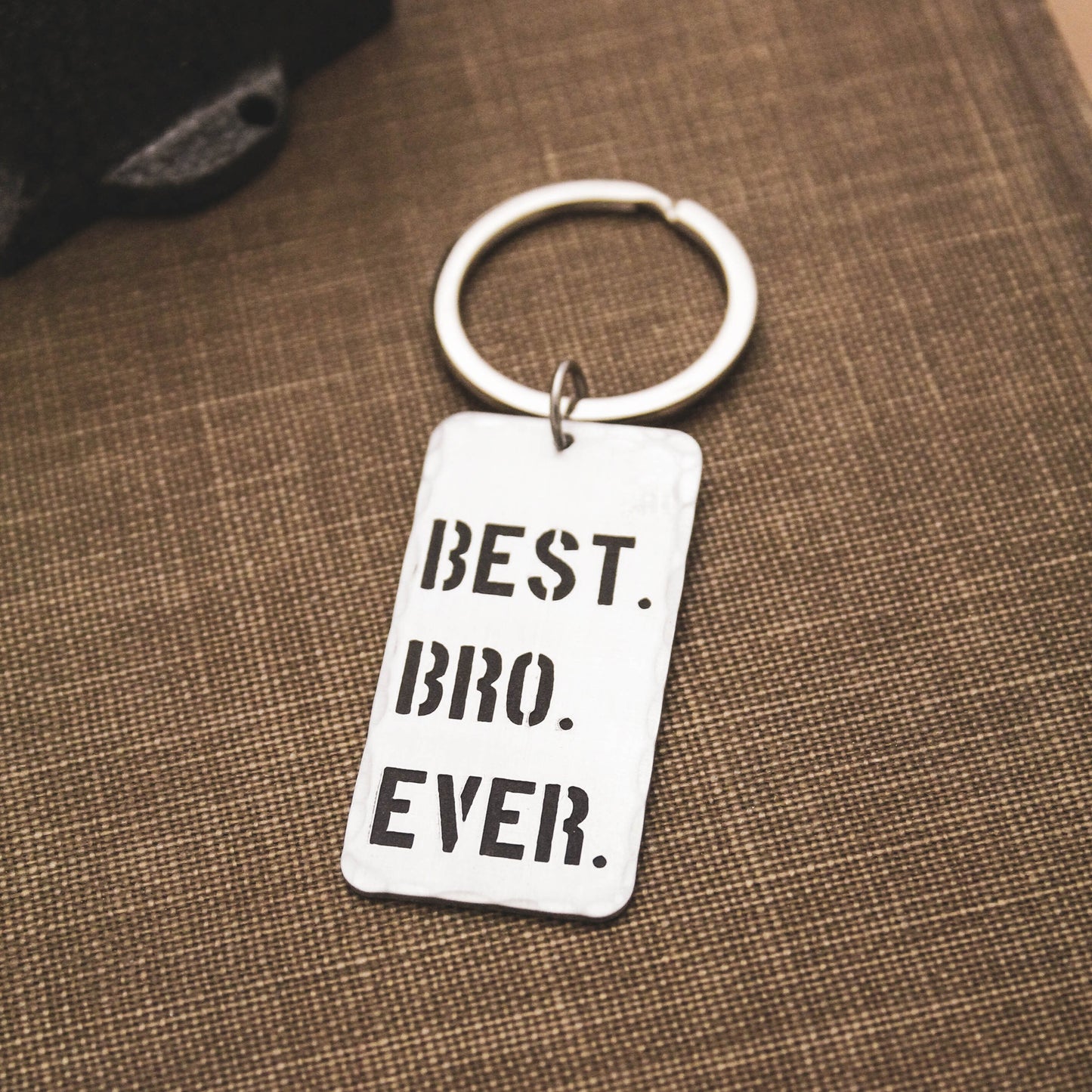 Best BRO Ever Keychain, Personalized Key Chain, Gifts for Brothers, Gifts for Him, Handstamped, Personalized Gift, Brother Gift Keychain