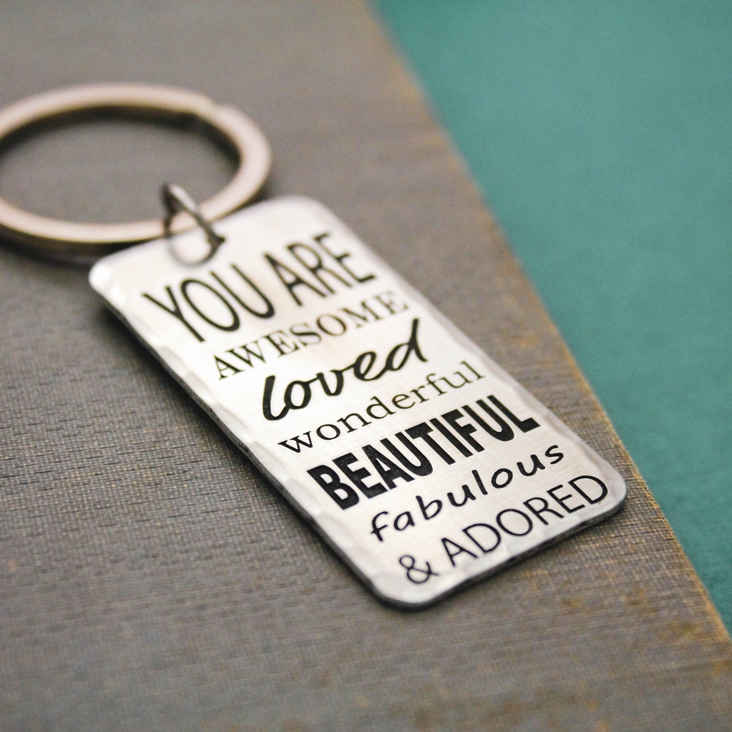 You Are AWESOME, Loved, Wonderful, Beautiful, Fabulous, & Adored Keychain, Cute Keychain Grad Gift, Birthday Gifts, Graduate Gift for Her