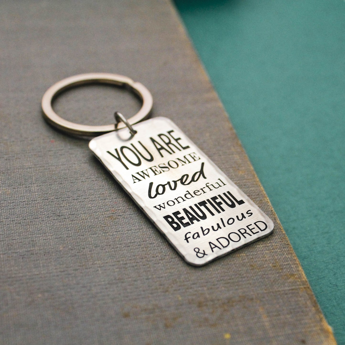 You Are AWESOME, Loved, Wonderful, Beautiful, Fabulous, & Adored Keychain, Cute Keychain Grad Gift, Birthday Gifts, Graduate Gift for Her