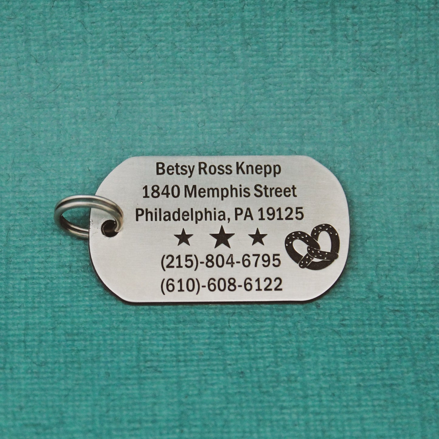 Personalized Pet ID Tag, Custom Dog Identification Collar Tag Charm, Bone Shaped Dog Puppy ID Tag, Cute Custom Engraved Dog Pet Collar Tag