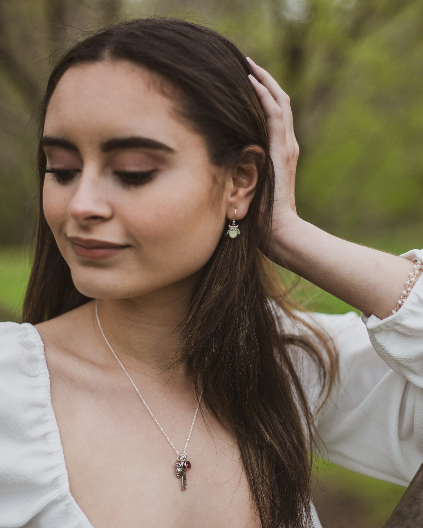 Cute Owl Earrings, Sterling Silver Owl Earrings, Graduation Owl Earrings, Silver Owl Earrings, Rustic Owl Earrings, Gift for Her, Grad Gift