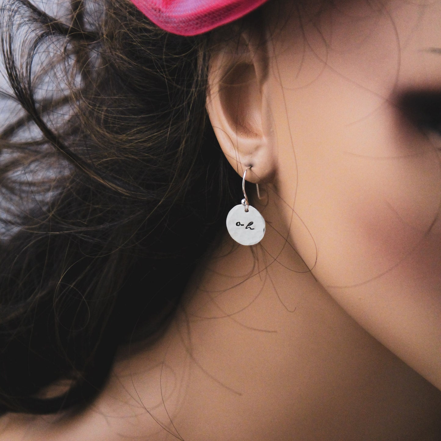 OH Shit Sterling Silver Earrings, Shit Jewelry, Hand Stamped Personalized Oh Shit Earrings, Fun Funky Oh Shit Jewelry Expletive Gift for Her