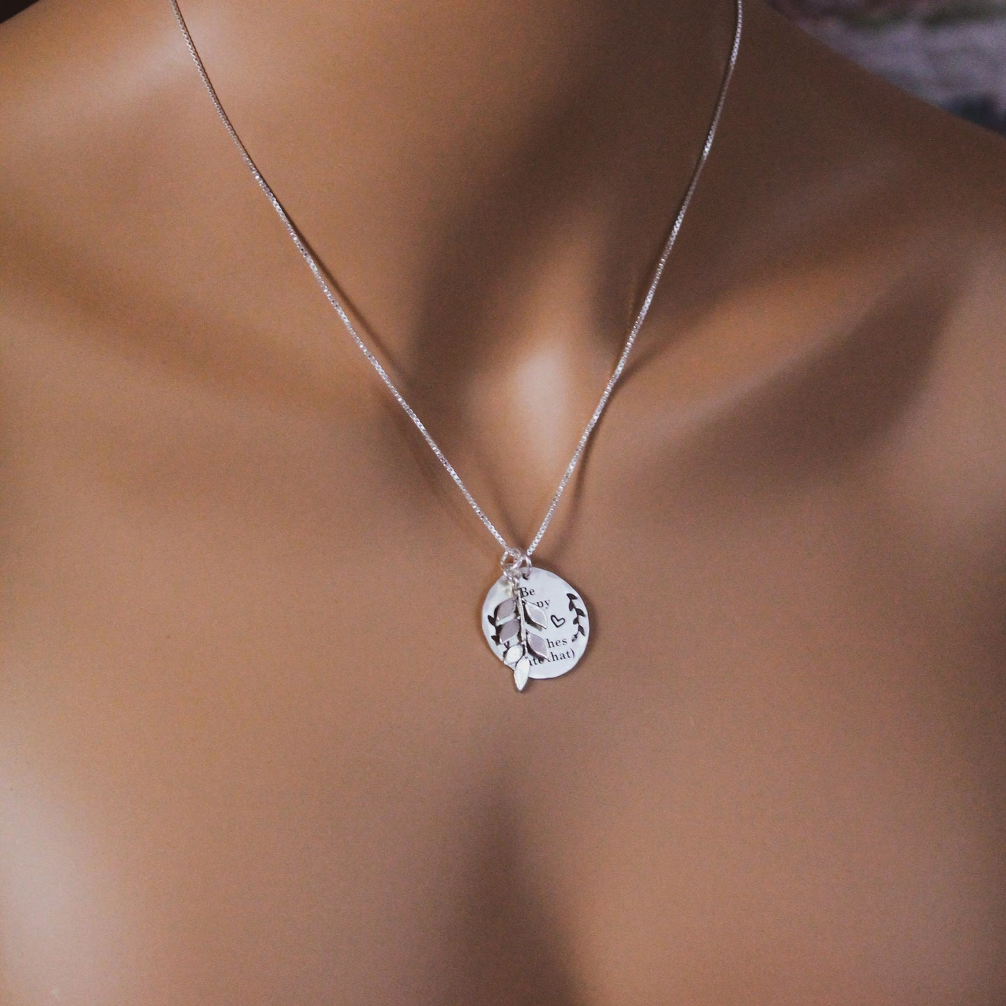 Be Happy AF (Bitches hate that) Necklace in Sterling Silver, Be Happy Jewelry, Gifts for Her, Curse Word Jewelry Gift, Be happy Bitches Gift