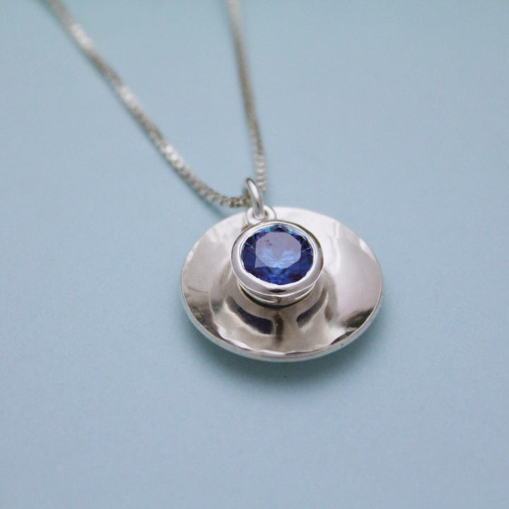 December Birthstone Necklace, Blue Topaz Jewelry, December Birthday Gift, December Birthstone Jewelry, December Necklace, Sterling Silver