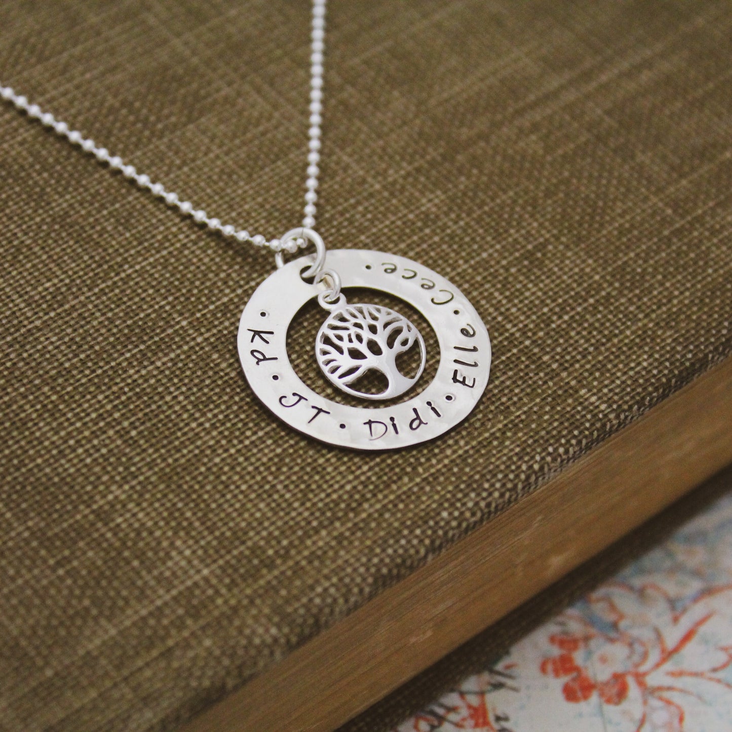 Personalized Tree of Life Mother Necklace - Mother's Day Gift - Custom Grandma Necklace - Mom Necklace with Children's Name - Family Tree