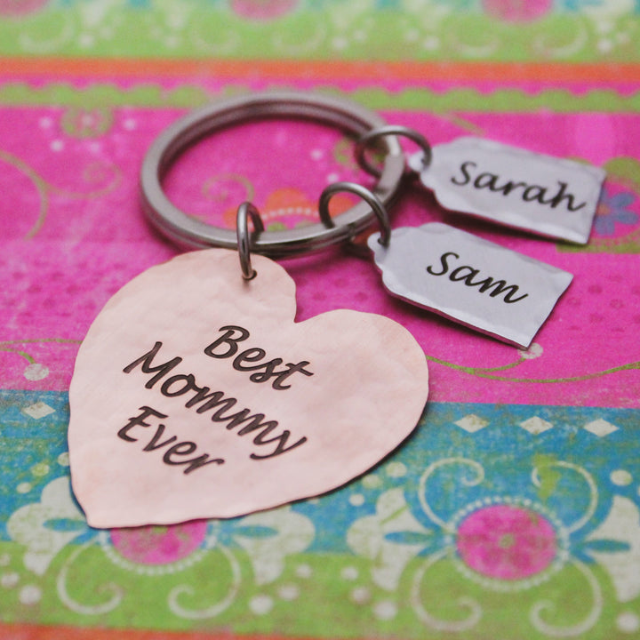 Best Mommy Ever Keychain, Custom Key Chain, Mommy Keychain, Gift for Her, Mother's Day Gift, Personalized Gift, Keychain Purse Charm for Mom