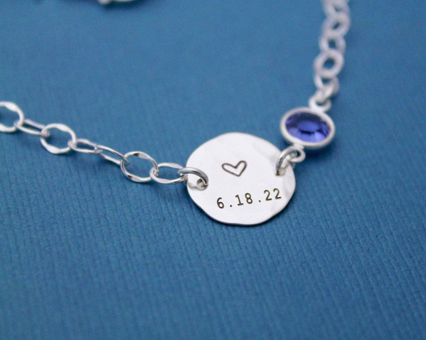 Personalized Anklet, Custom Anklet, New Mom Grandma Anklet, Mother's Day Gift, Gifts for Her, .925 Hand Stamped Personalized Jewelry