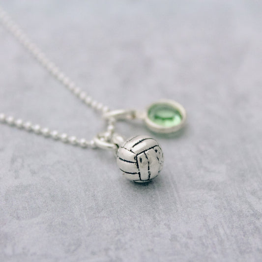 Volleyball Charm Necklace, Cute Volleyball Sports Coach Necklace, Volleyball Senior Gift Jewelry, Team Sport Jewelry, Volleyball Team Gift