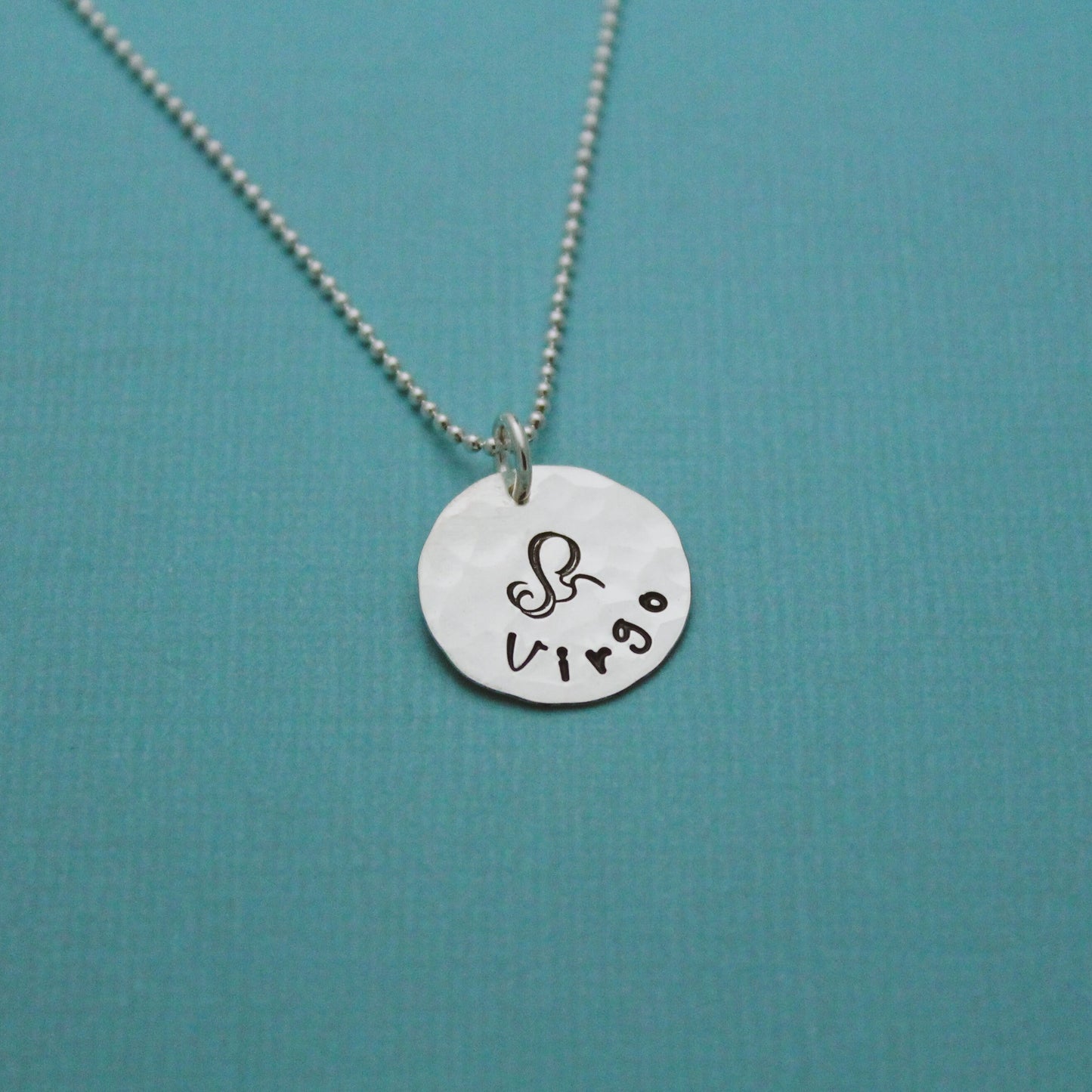 Virgo Zodiac Necklace, Sterling Silver Virgo Zodiac Necklace, Cute Boho Gift, Virgo Birthday Jewelry, Zodiac Sign Birthday Gift, Virgo Gift