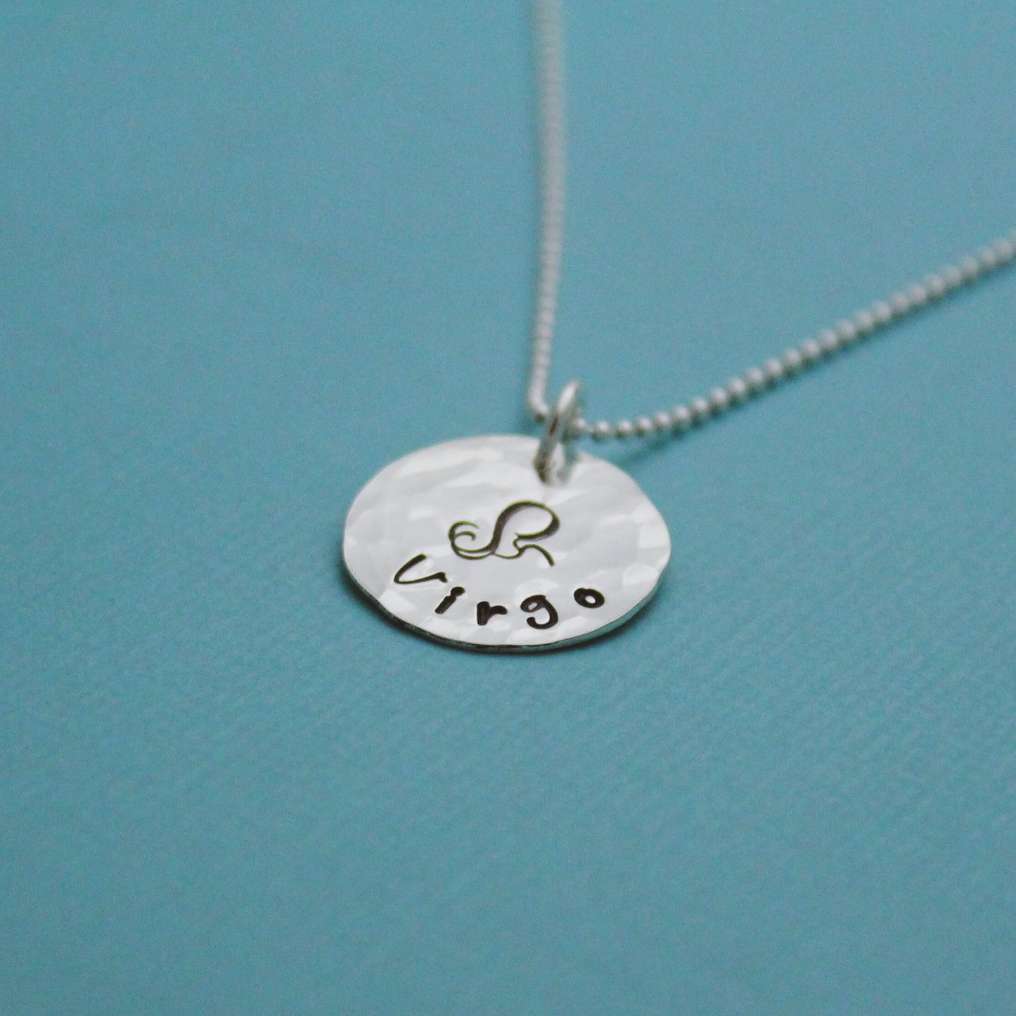 Virgo Zodiac Necklace, Sterling Silver Virgo Zodiac Necklace, Cute Boho Gift, Virgo Birthday Jewelry, Zodiac Sign Birthday Gift, Virgo Gift